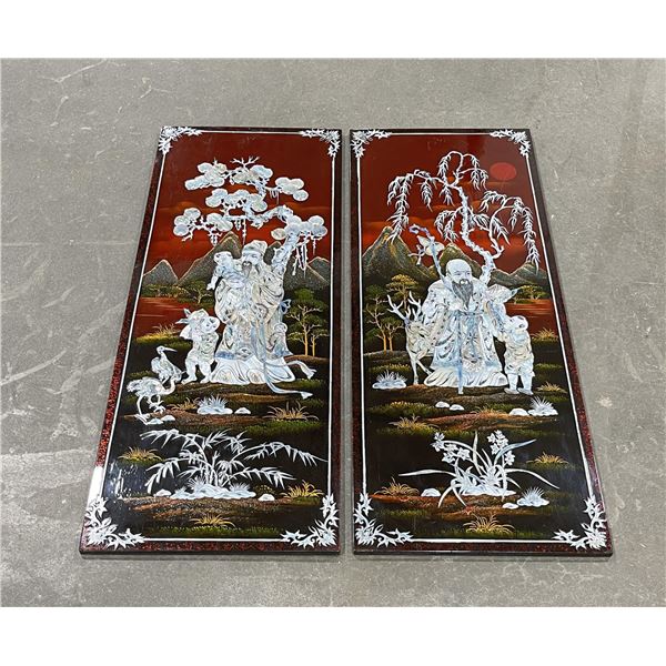 Vietnamese Mother of Pearl Wood Panels