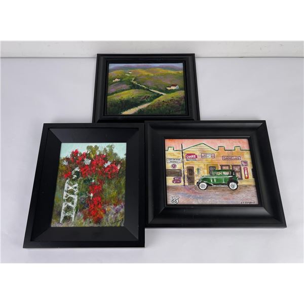 Group of 3 S.L. Campbell Paintings
