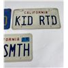 Image 3 : Group of California Vanity License Plates