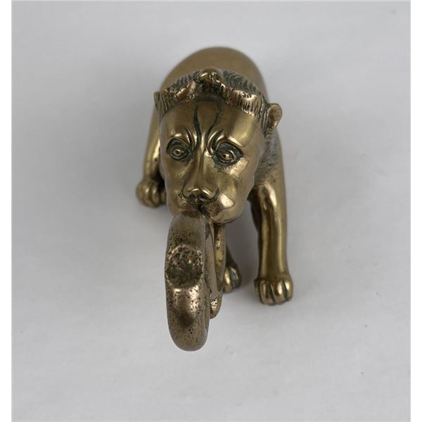 Antique Bronze Radiator Cap Hood Ornament Lion