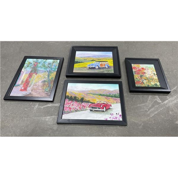 Group of 4 S.L. Campbell Paintings