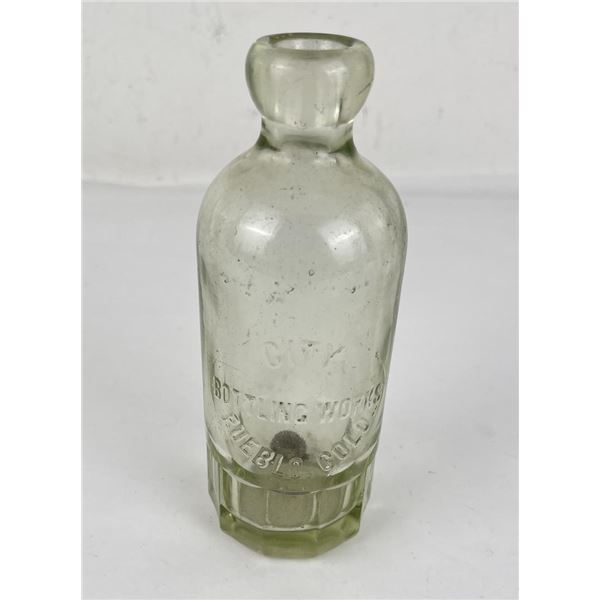 City Bottling Works Pueblo Colorado Hutch Bottle