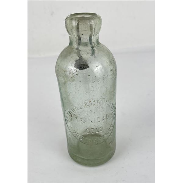 Trinidad Bottling Works Colorado Hutch Bottle