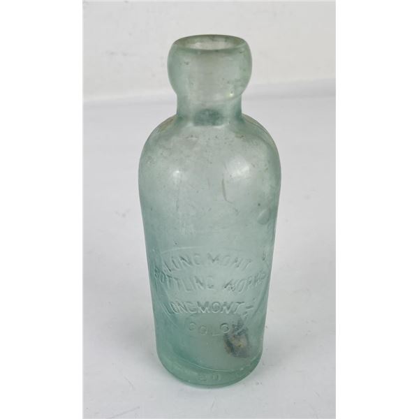 Longmont Bottling Works Colorado Hutch Bottle