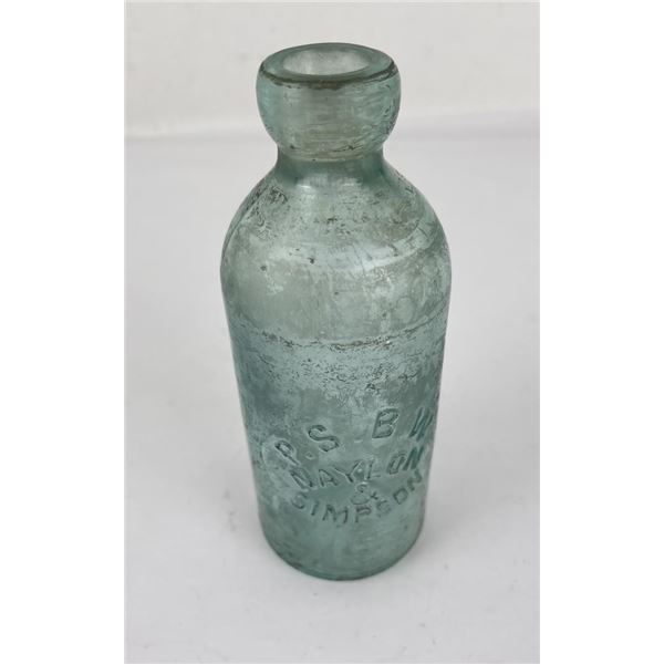 Pueblo Steam Bottling Works Colorado Hutch Bottle