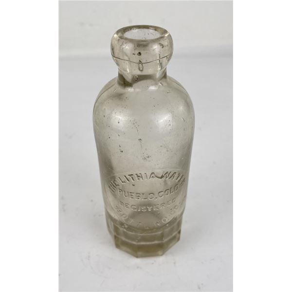 The Lithia Water Pueblo Colorado Hutch Bottle
