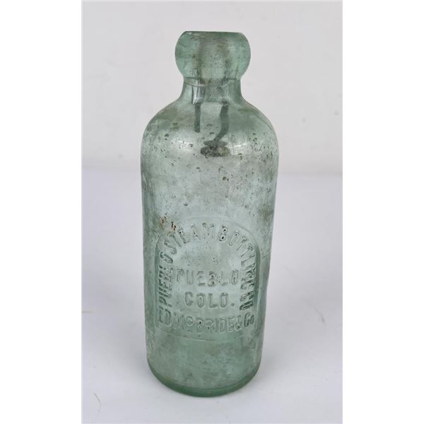 Pueblo Steam Bottling Colorado Hutch Bottle