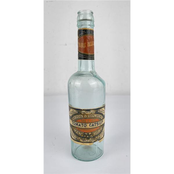 Gordon & Dilworth Tomato Catsup Bottle New York