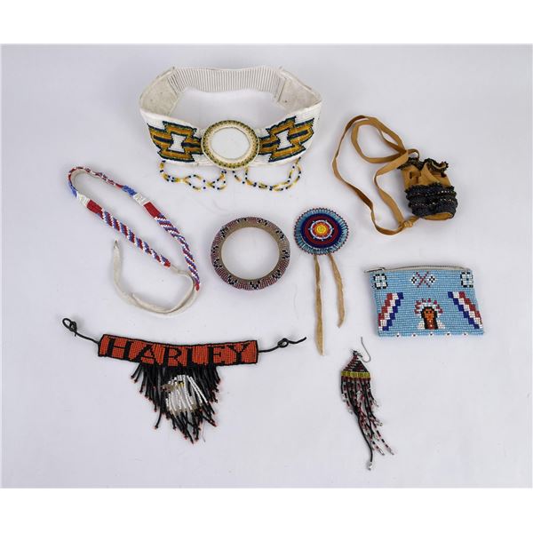 Group of Montana Indian Beadwork