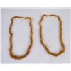 Image 1 : Pair of Amber Nugget Necklaces