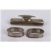 Image 1 : Sterling Silver Napkin Rings and Blotter