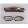 Image 2 : Sterling Silver Napkin Rings and Blotter