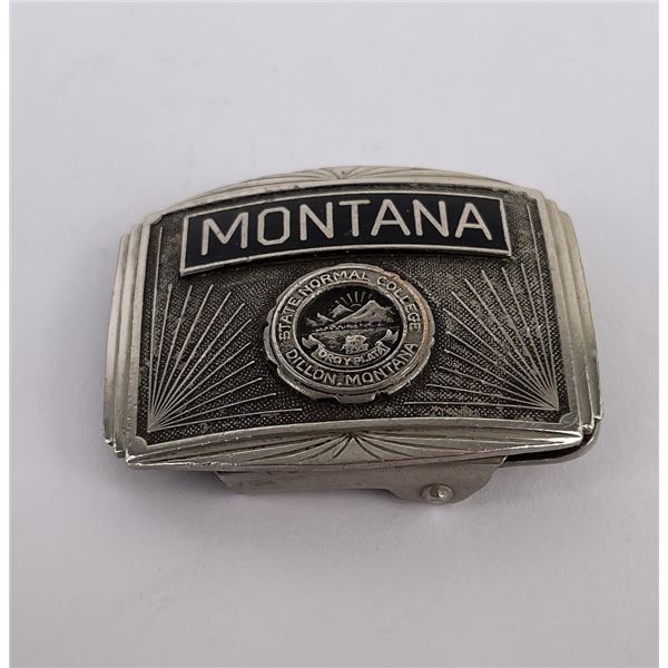 Antique Montana State College Dillon Belt Buckle