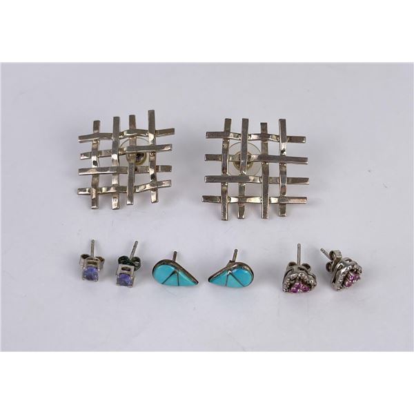 Collection of Sterling Silver Earrings