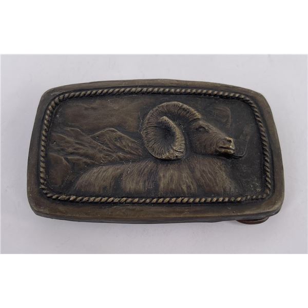 Steven Lillegard Bronze Belt Buckle Montana