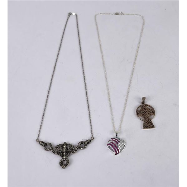 Collection of Sterling Silver Necklaces