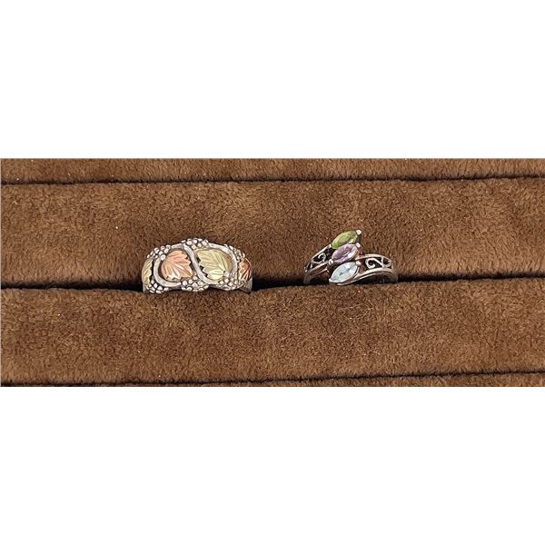 Sterling Silver Rings Black Hills Gold