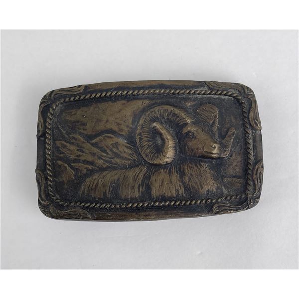 Steven Lillegard Bronze Belt Buckle Montana