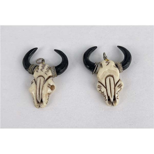 Montana Indian Made Buffalo Necklace Pendants