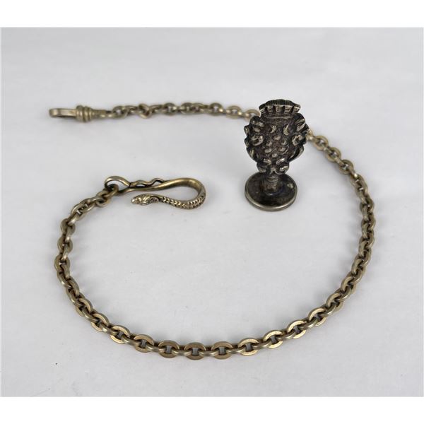 Victorian Pocket Watch Chain and Wax Seal