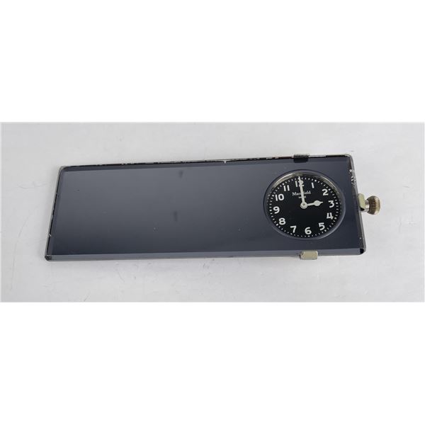 Antique Mansfield Wiz Car Clock & Mirror