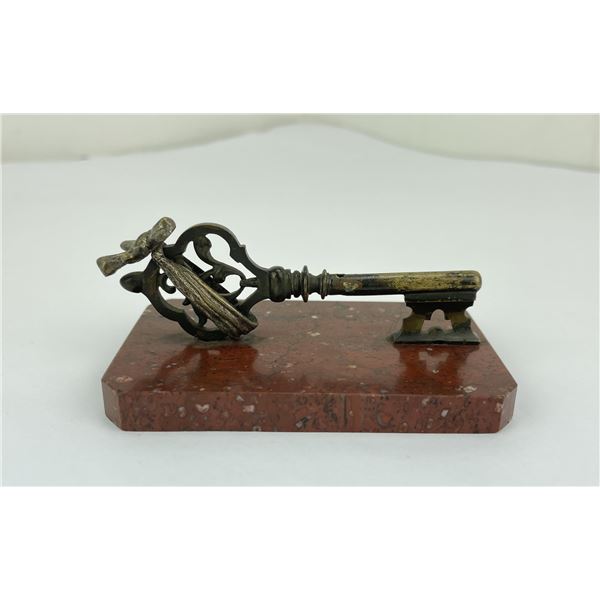 Antique Bronze Key Desk Paperweight