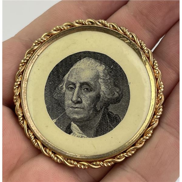 George Washington Political Celluloid Button