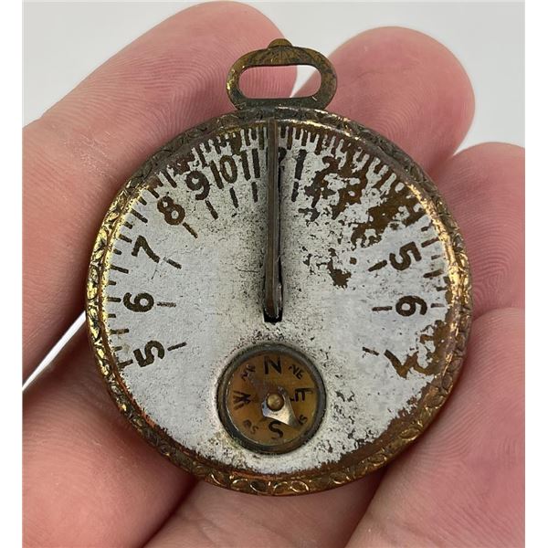 Antique Robbins Pocket Sundial Compass