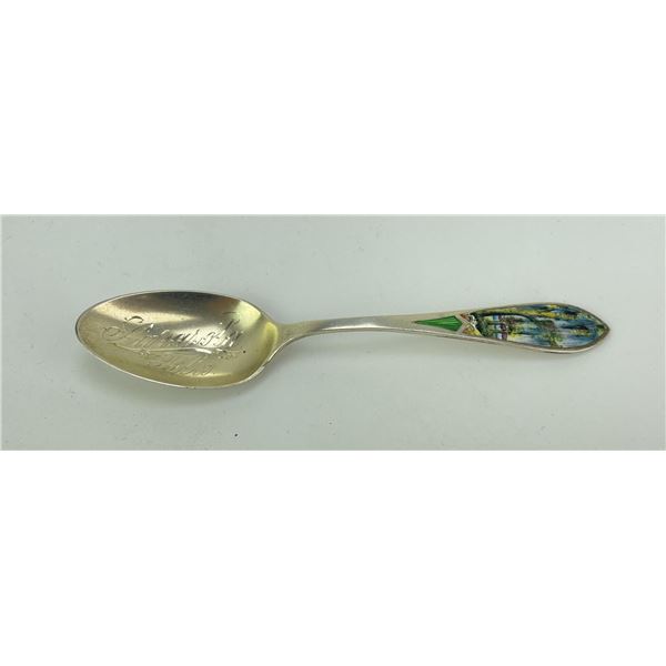 Sterling Silver Florida Enamel Spoon