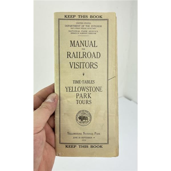 Yellowstone Park Tours Railroad Manual