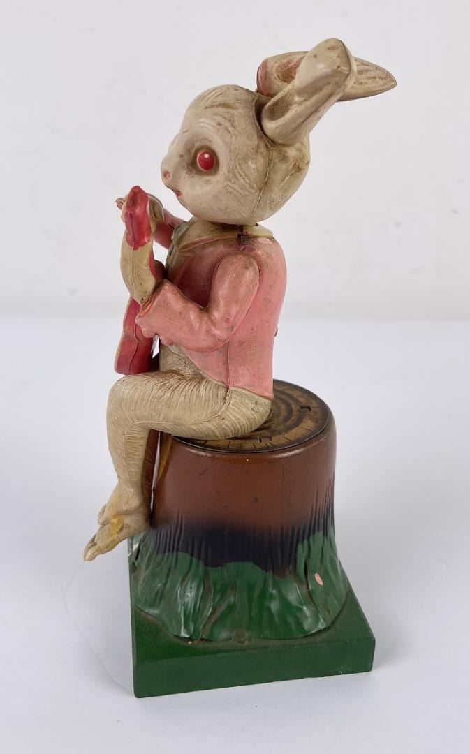 Celluloid Occupied Japan Banjo Rabbit Toy