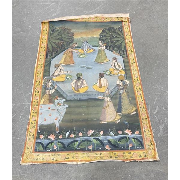 Chinese Tibetan Thangka Painting on Cloth