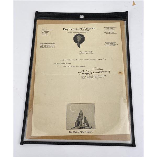 Boy Scouts of America 1931 Letter