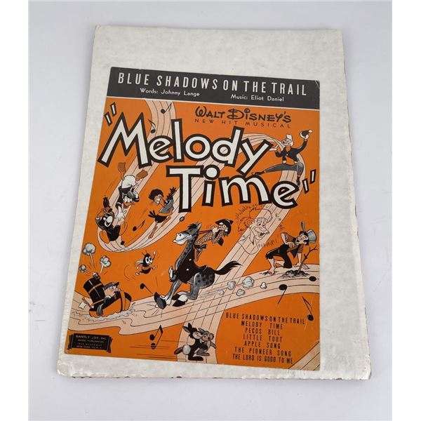 Walt Disney Melody Time Sheet Music Cover