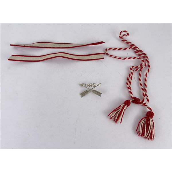 Montana Indian Scout Campaign Badge & Hat Cord