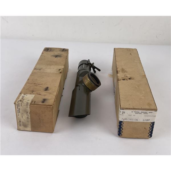 WW2 Pair of Mortar Aiming Post Lights 60mm/80mm