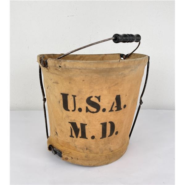 WW1 US Army Medical Department Water Bucket