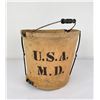 Image 1 : WW1 US Army Medical Department Water Bucket
