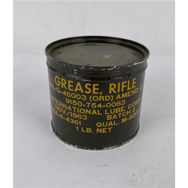 Vietnam War 1lb Rifle Grease Can