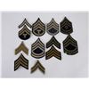 Image 1 : 12 WW2 US Army Assorted Chevrons
