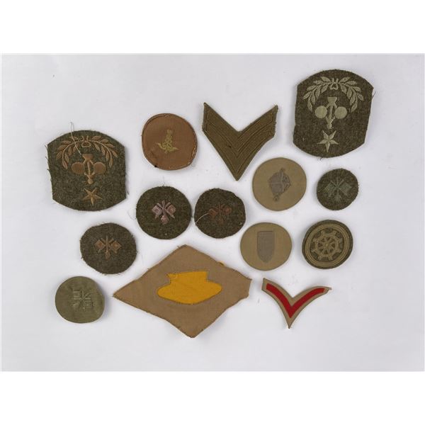 Lot of Assorted WW1 Army Uniform Chevrons
