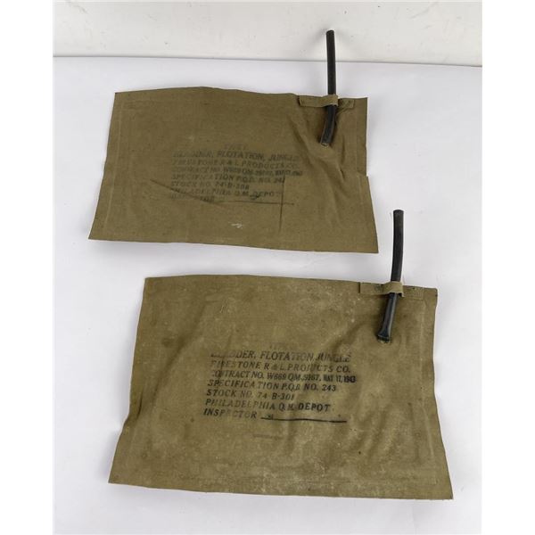 Pair of US Army WW2 Jungle Flotation Bladders