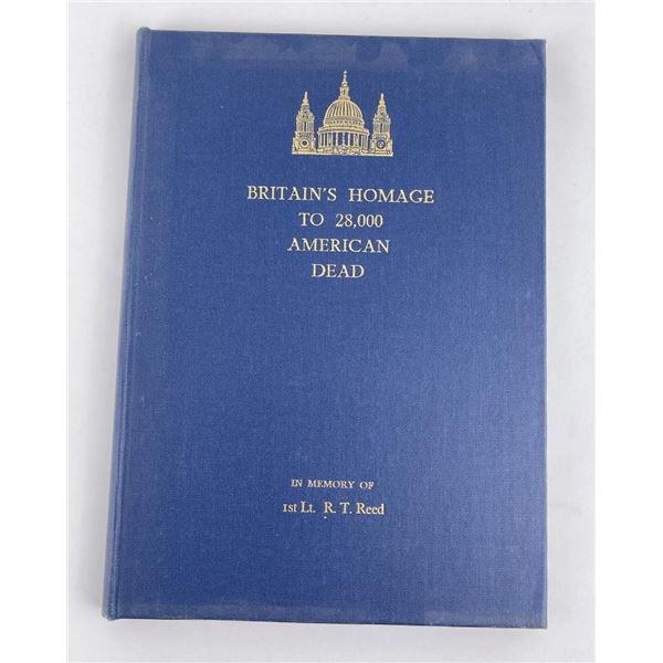 Britains Homage to 28,000 American Dead