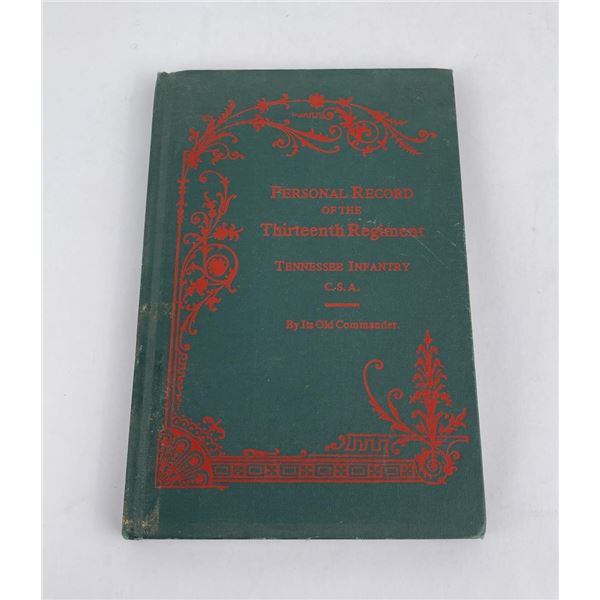 Personal Record of the 13th Regiment CSA