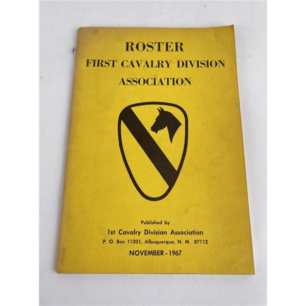Roster First Cavalry Division Association 1967