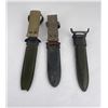Image 4 : Lot of 3 WW2 US Bayonet Knife Scabbards