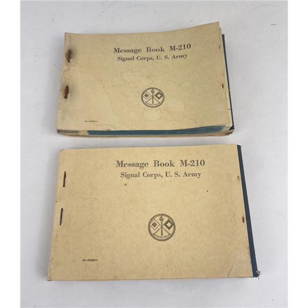 Lot of WW2 Message Books w/ Pigeon Paper M-210