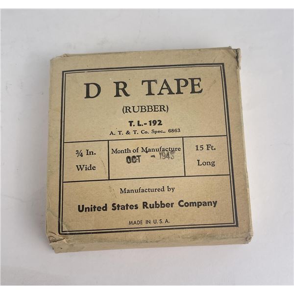 US WW2 Dr Tape 1943 Dated Jeep Tape