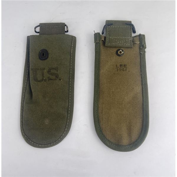 Pair of WW2 1944 Wire Cutter Pouches
