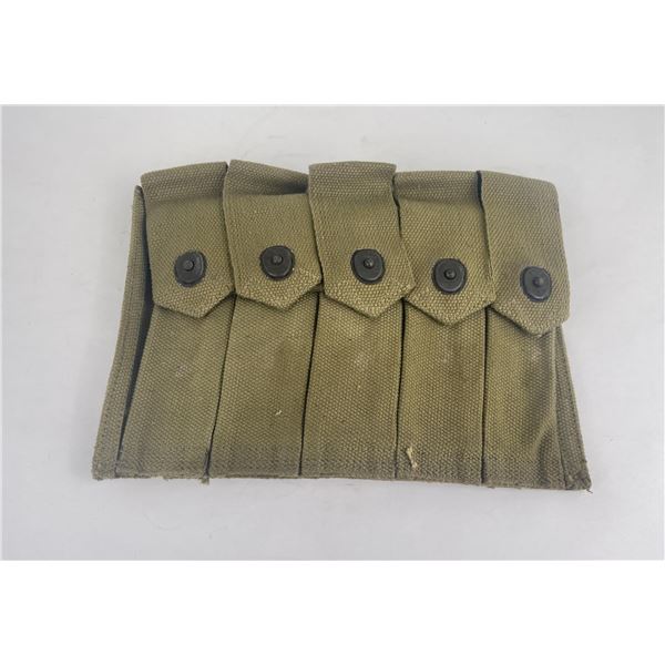 WW2 Thompson 5 Cell Magazine Pouch STERILE